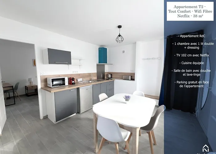 Apartamento 178b - T2 Confort - Wifi Netflix Le Gond-Pontouvre